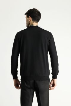 Rundhals Baumwoll-Sweatshirt