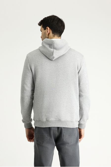 Kapuzen Bedrucktes Baumwoll-Sweatshirt