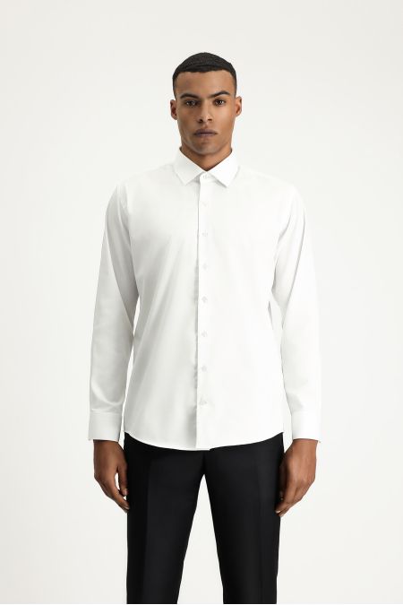 Long Sleeve Non Iron Slim Fit Shirt