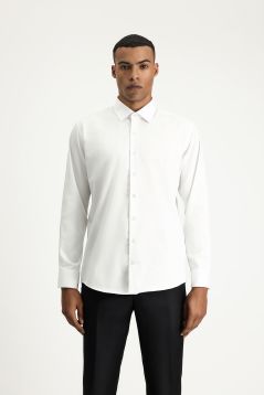 Long Sleeve Non Iron Slim Fit Shirt