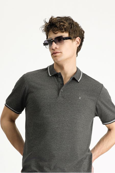 Polo Neck Slim Fit T-Shirt