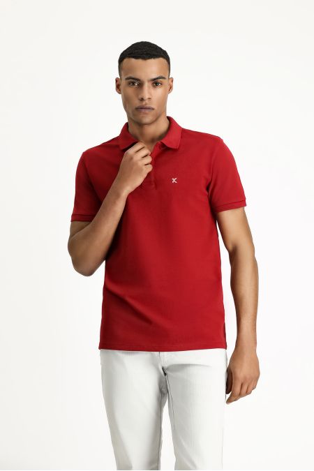 Polo Neck Slim Fit T-Shirt