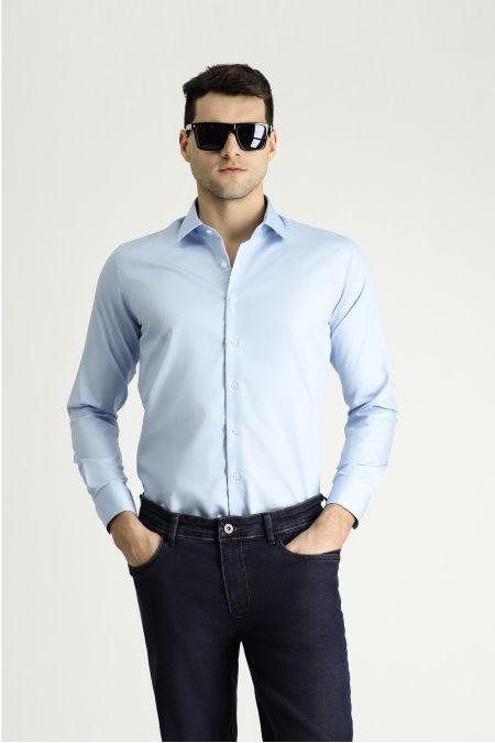 Long Sleeve Non Iron Slim Fit Shirt