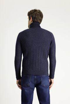 Rollkragenpullover, Slim Fit