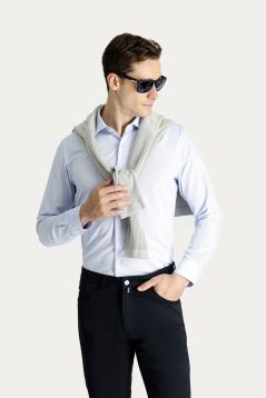 Long Sleeve Slim Fit Oxford Shirt