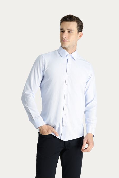 Long Sleeve Slim Fit Oxford Shirt