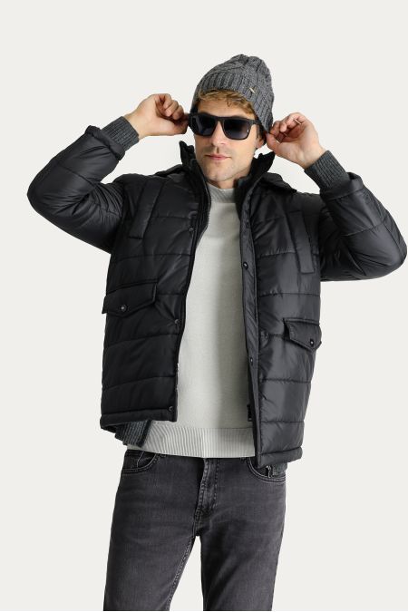 Hooded Sport Puffer Coat