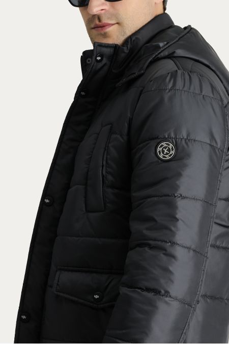 Hooded Sport Puffer Coat