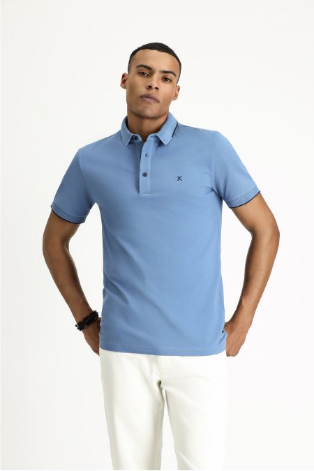 Polo Neck Slim Fit T-Shirt