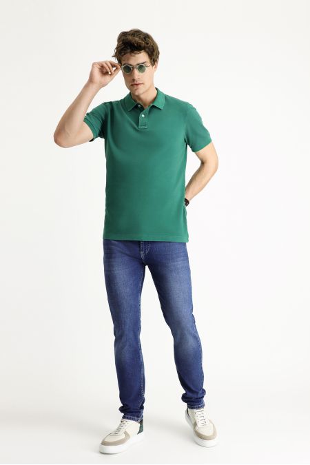 Polo Neck Slim Fit T-Shirt