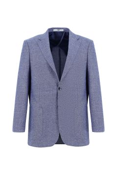 Regular Fit Patterned Blazer Jacket