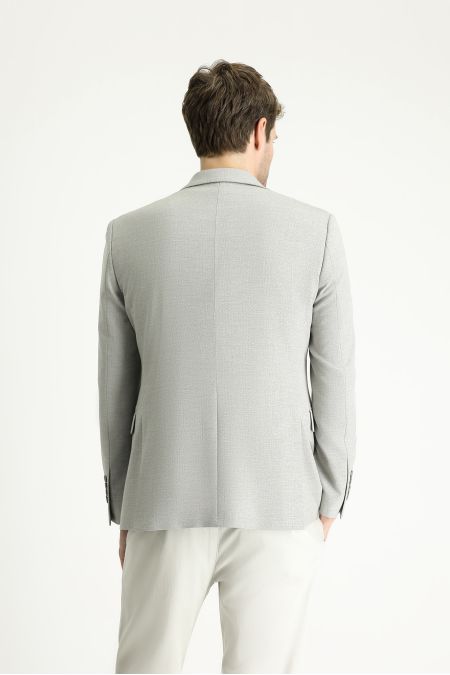 Slim Fit Patterned Classic Suit