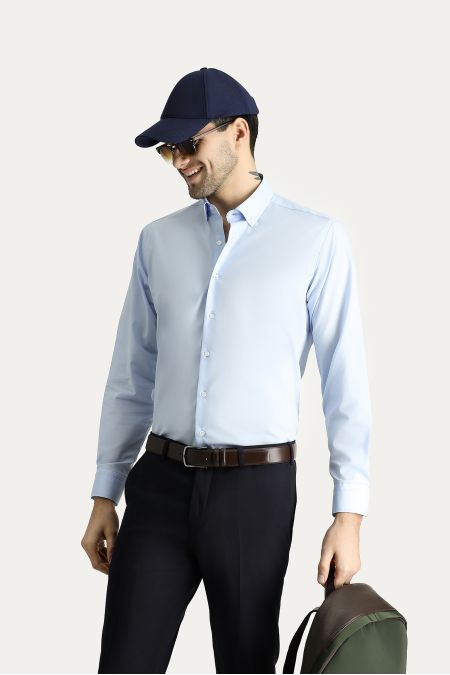 Long Sleeve Slim Fit Non Iron Cotton Shirt