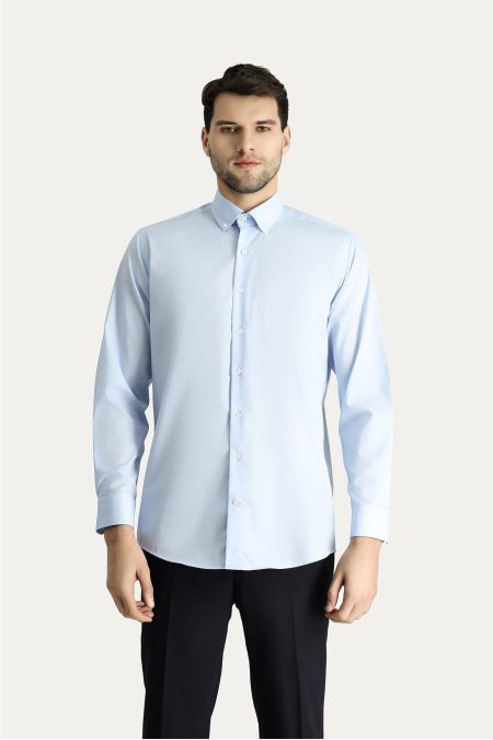 Long Sleeve Slim Fit Non Iron Cotton Shirt