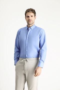 Long Sleeve Slim Fit Non Iron Cotton Shirt