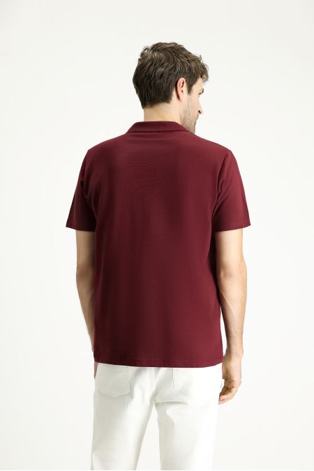 T-Shirt mit Polokragen, Regular Fit