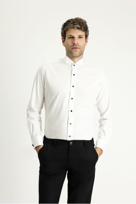 Long Sleeve Solid Color Classic Shirt