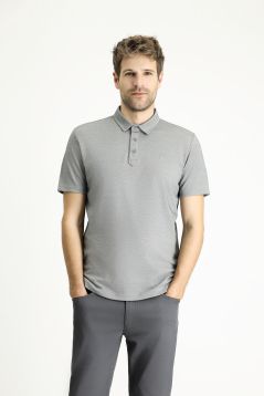 T-Shirt mit Polokragen, Regular Fit