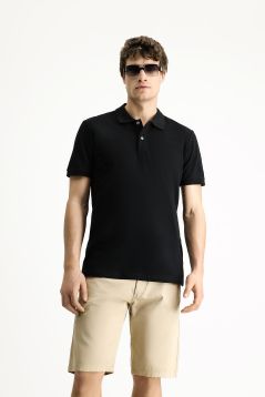 Polo Neck Slim Fit T-Shirt