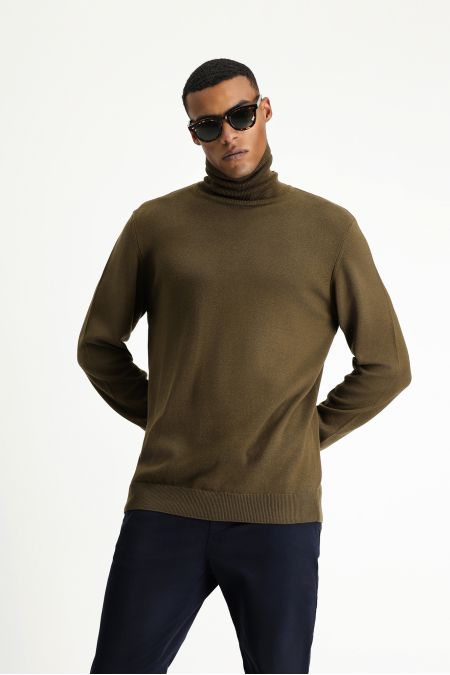 Rollkragenpullover, Regular Fit