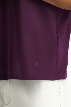 Polo Neck Regular Fit Embroidered T-Shirt