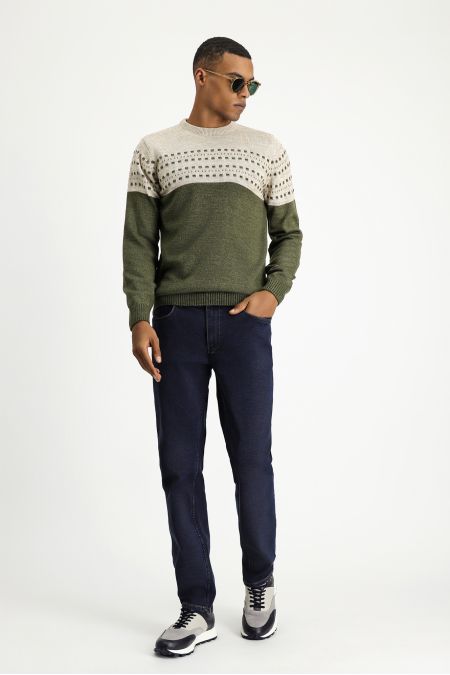 Crew Neck Slim Fit Jumper