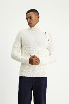 Rollkragenpullover, Slim Fit