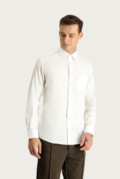 Long Sleeve Solid Color Classic Shirt