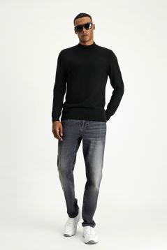 Mock-Turtleneck Regular Fit Jumper