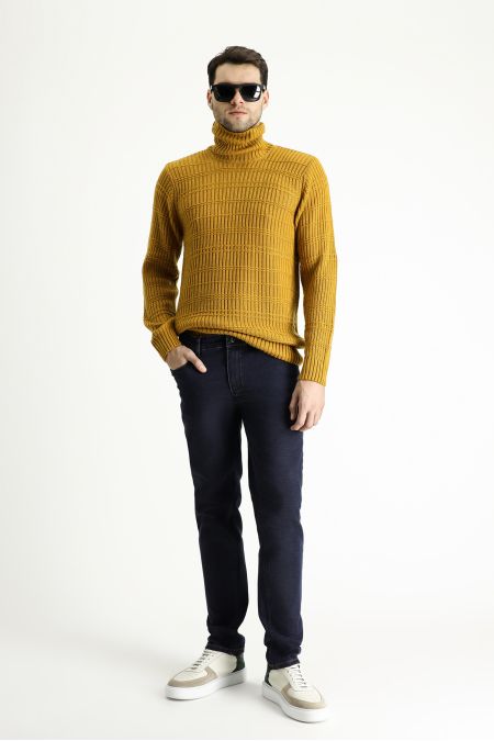 Rollkragenpullover, Slim Fit