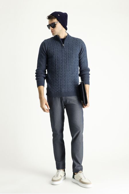 Mock-Turtleneck Regular Fit Sweater / Jumper