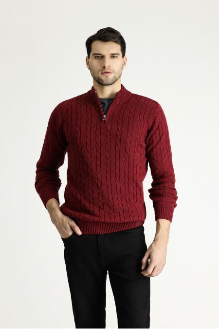 Mock-Turtleneck Regular Fit Sweater / Jumper