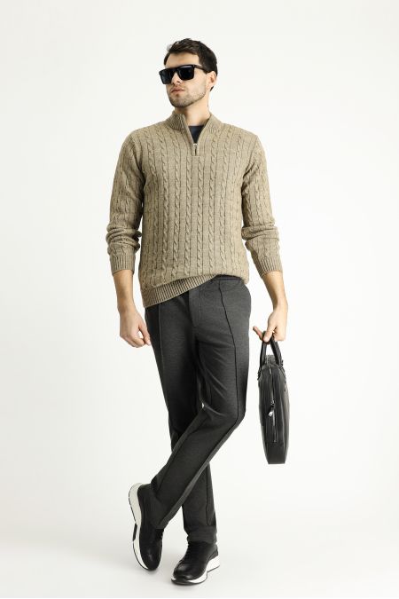 Mock-Turtleneck Regular Fit Sweater / Jumper