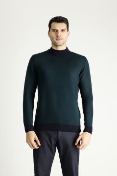 Mock-Turtleneck Slim Fit Jumper