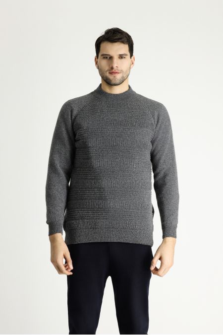 Mock-Turtleneck Slim Fit Jumper