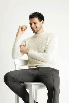 Mock-Turtleneck Slim Fit Jumper