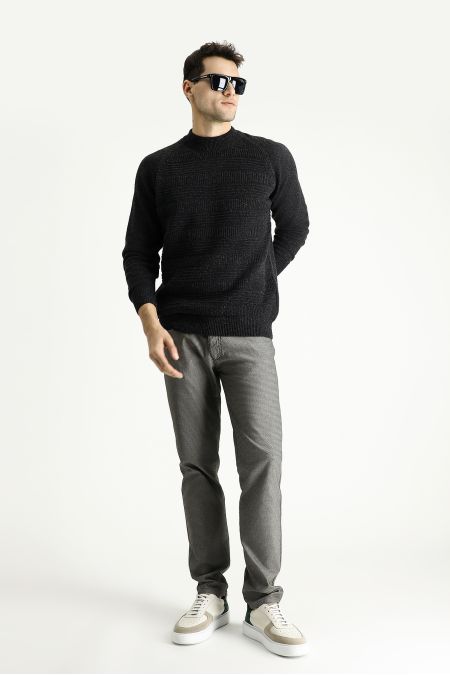 Mock-Turtleneck Slim Fit Jumper