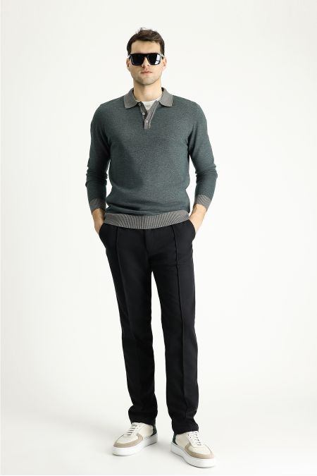 Polo Neck Slim Fit Jumper