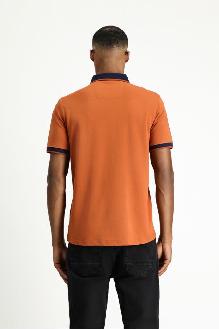 T-Shirt mit Polokragen, Regular Fit