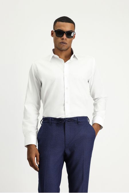 Long Sleeve Non Iron Slim Fit Shirt