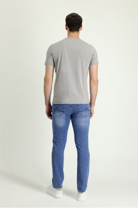 Slim Fit Denim Trousers