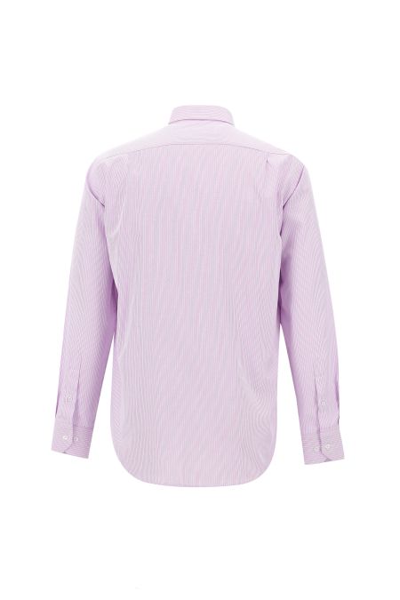 Long Sleeve Regular Fit Stripe-Patterned Shirt