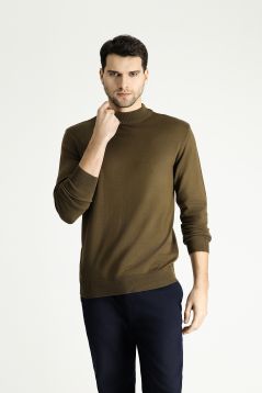 Mock-Turtleneck Slim Fit Jumper