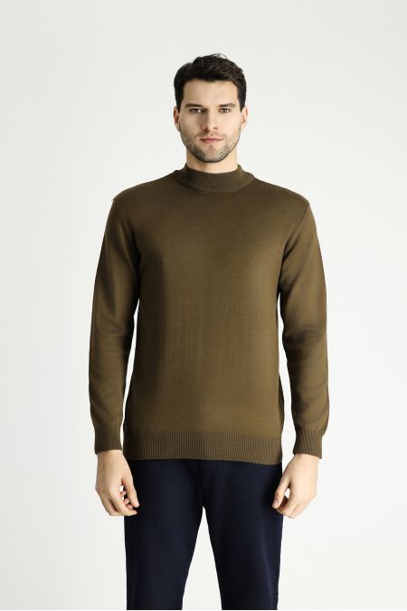 Mock-Turtleneck Slim Fit Jumper