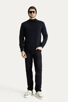 Mock-Turtleneck Slim Fit Jumper