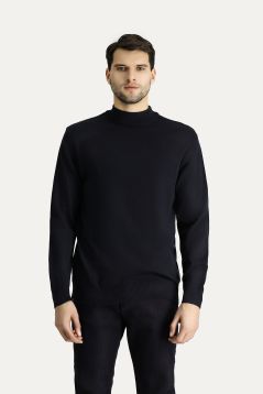 Mock-Turtleneck Slim Fit Jumper