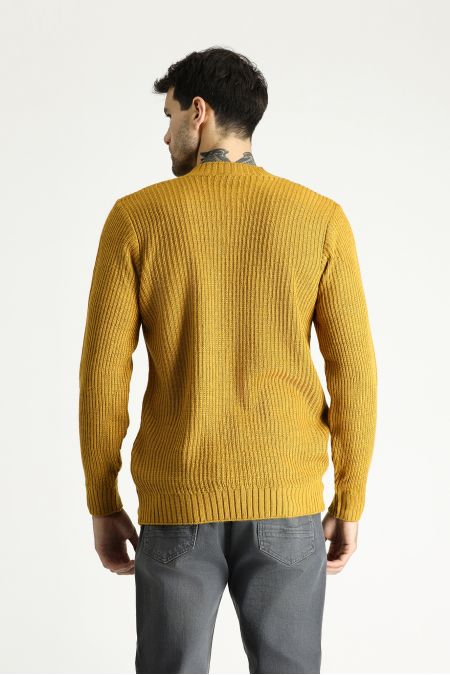 Pullover aus Wolle mit Rundhalsausschnitt, Slim Fit