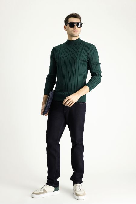 Mock-Turtleneck Slim Fit Jumper