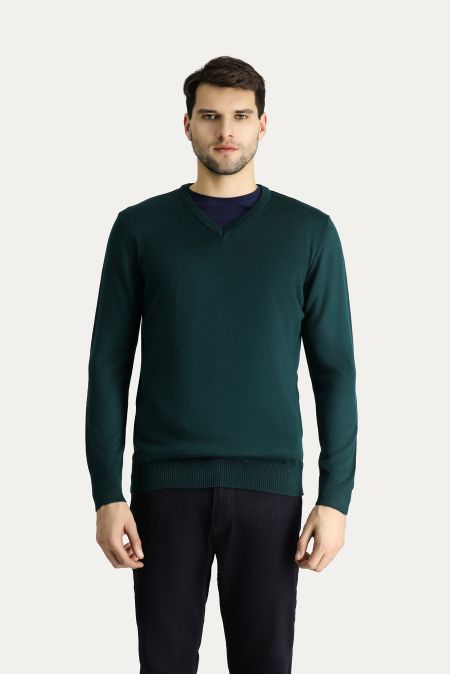 V Neck Slim Fit Jumper