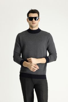 Mock-Turtleneck Slim Fit Jumper